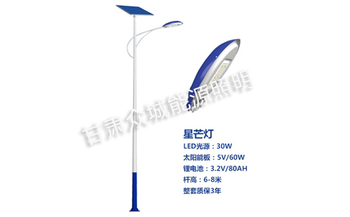 达孜太阳能路灯核心技术参数解读